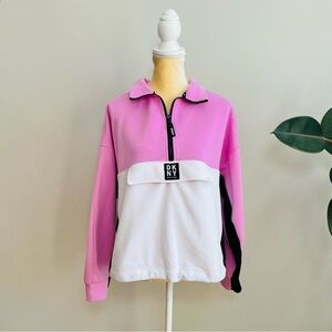 Dkny Color Block Quarter Zip